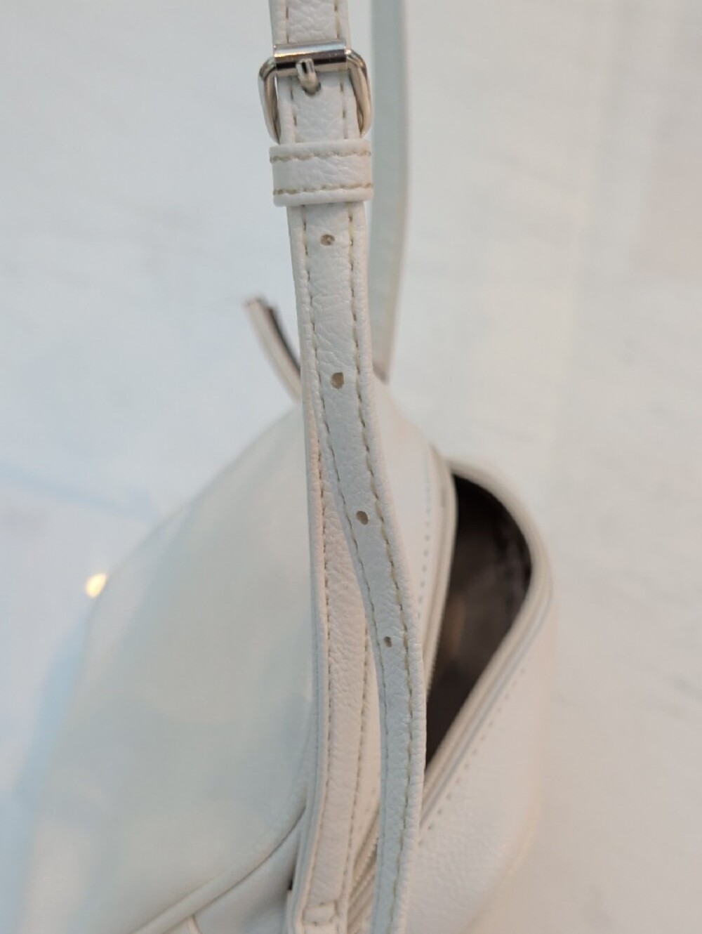 Nine West White Crossbody with Metallic Tassel Detail - Picture 5 of 5